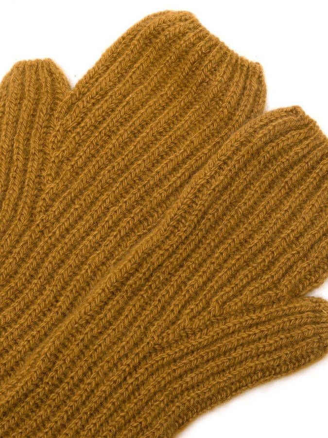 Pringle of Scotland Kasjmier handschoenen Bruin