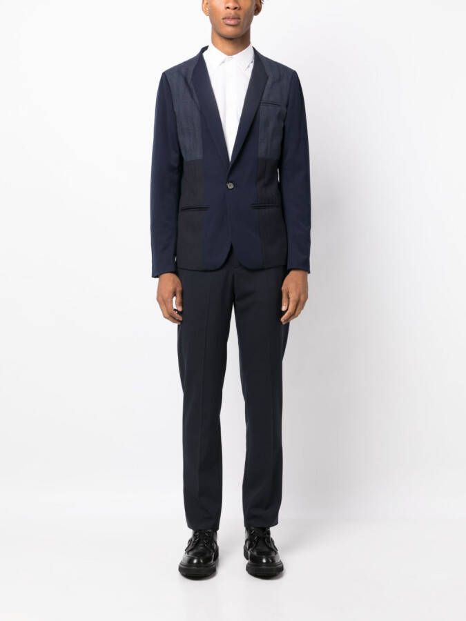 Private Stock Blazer met enkele rij knopen Blauw