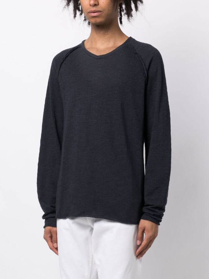 Private Stock Gestreept T-shirt Blauw