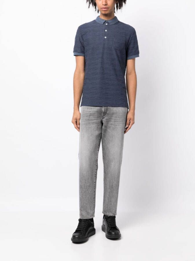 Private Stock Poloshirt met print Blauw