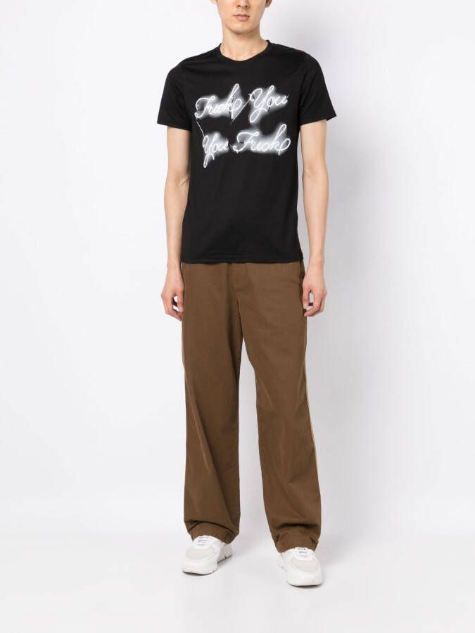 Private Stock T-shirt met print Zwart