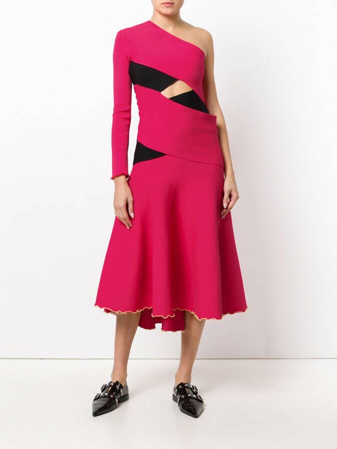Proenza Schouler Asymmetrische jurk Roze