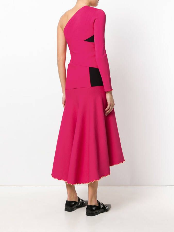 Proenza Schouler Asymmetrische jurk Roze