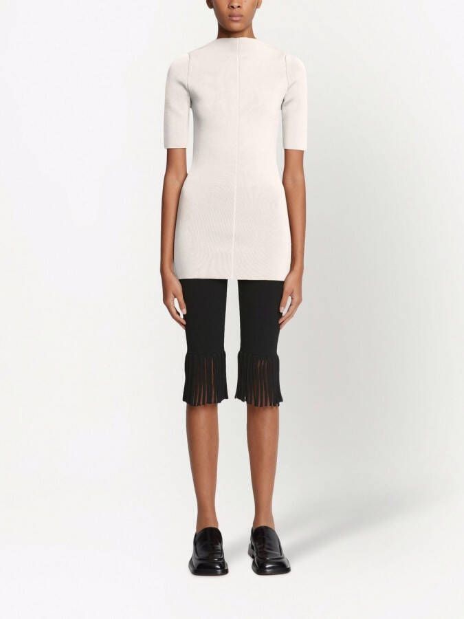 Proenza Schouler Bikershorts met franje Zwart