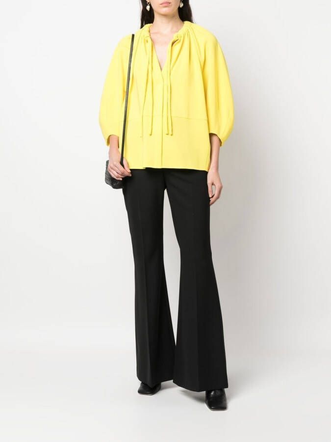 Proenza Schouler Blouse met striksluiting Geel