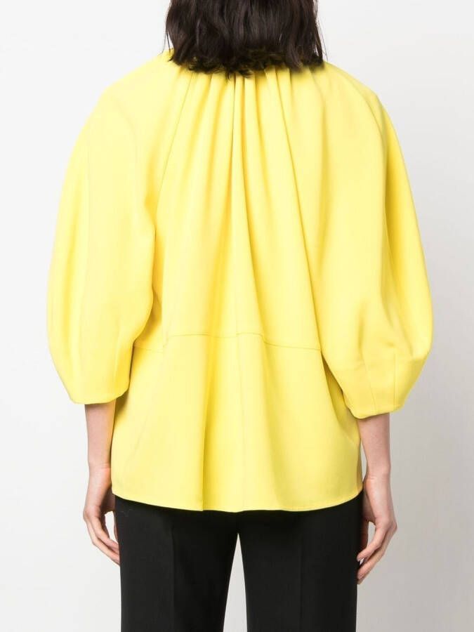 Proenza Schouler Blouse met striksluiting Geel