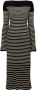 Proenza Schouler Gestreepte jurk Zwart - Thumbnail 2