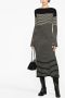 Proenza Schouler Gestreepte jurk Zwart - Thumbnail 3