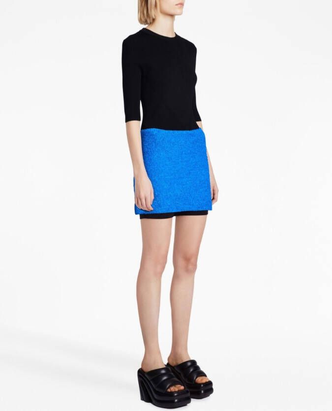 Proenza Schouler Tweed rok Blauw
