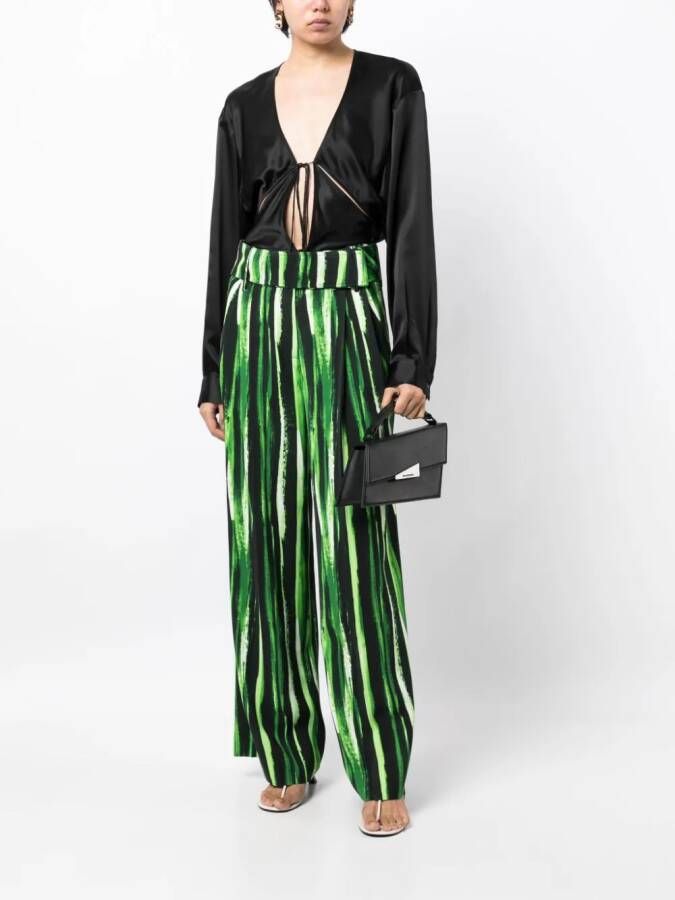 Proenza Schouler Broek met wijde pijpen Zwart