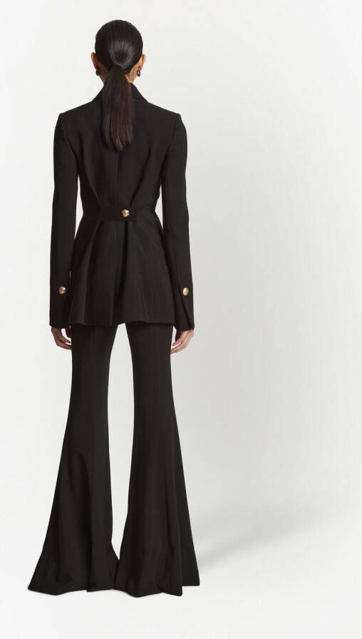 Proenza Schouler Blazer met enkele rij knopen Zwart