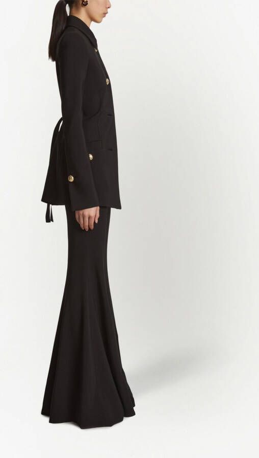 Proenza Schouler Blazer met enkele rij knopen Zwart