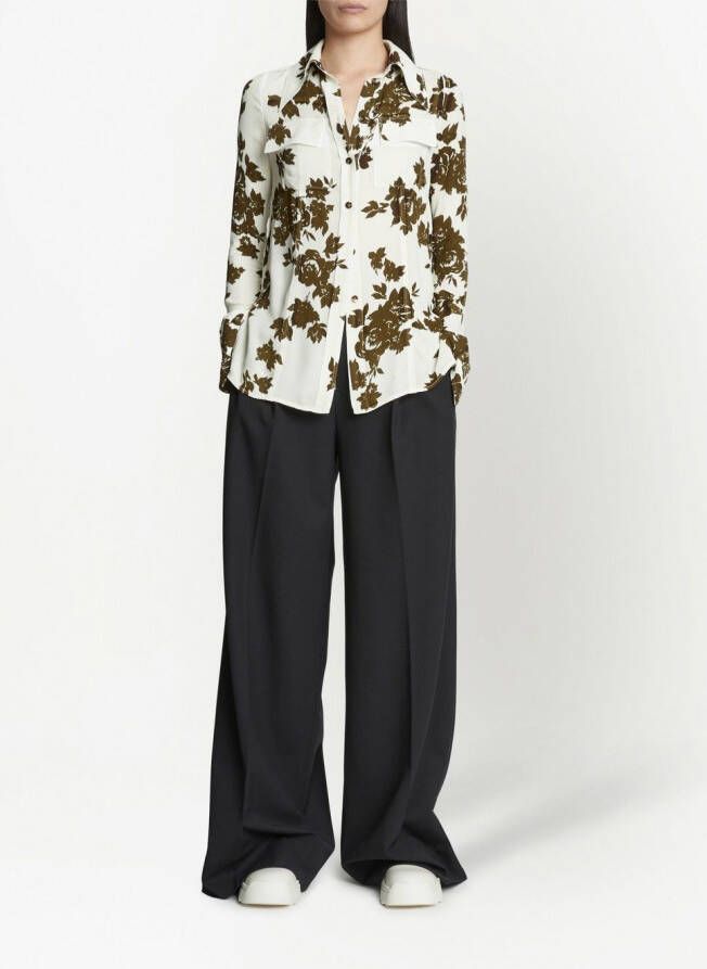 Proenza Schouler Blouse met bloemenprint Wit