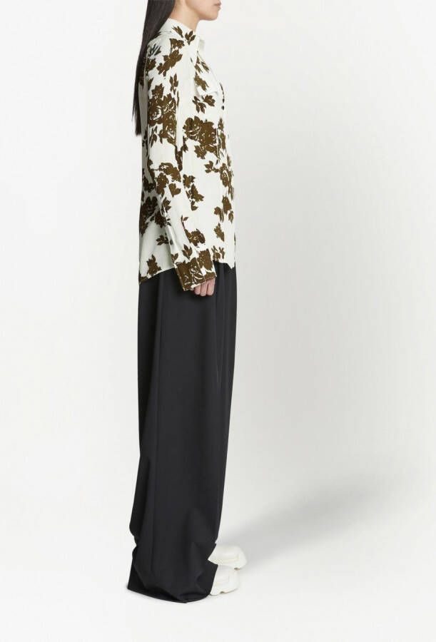 Proenza Schouler Blouse met bloemenprint Wit