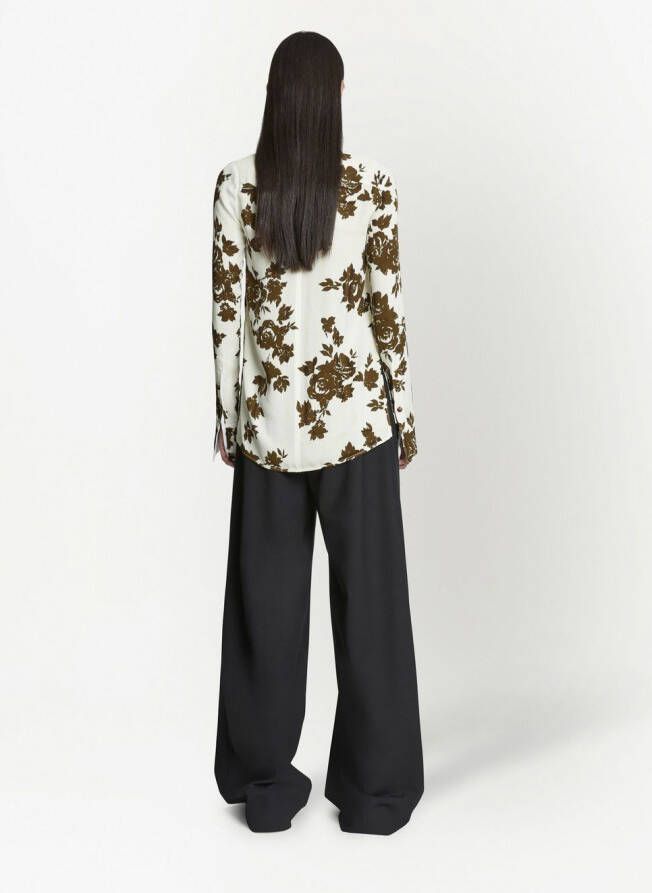 Proenza Schouler Blouse met bloemenprint Wit