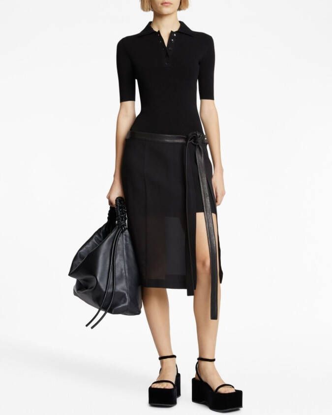 Proenza Schouler Gebreide polotop Zwart