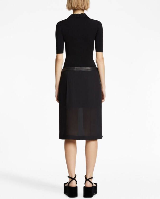 Proenza Schouler Gebreide polotop Zwart
