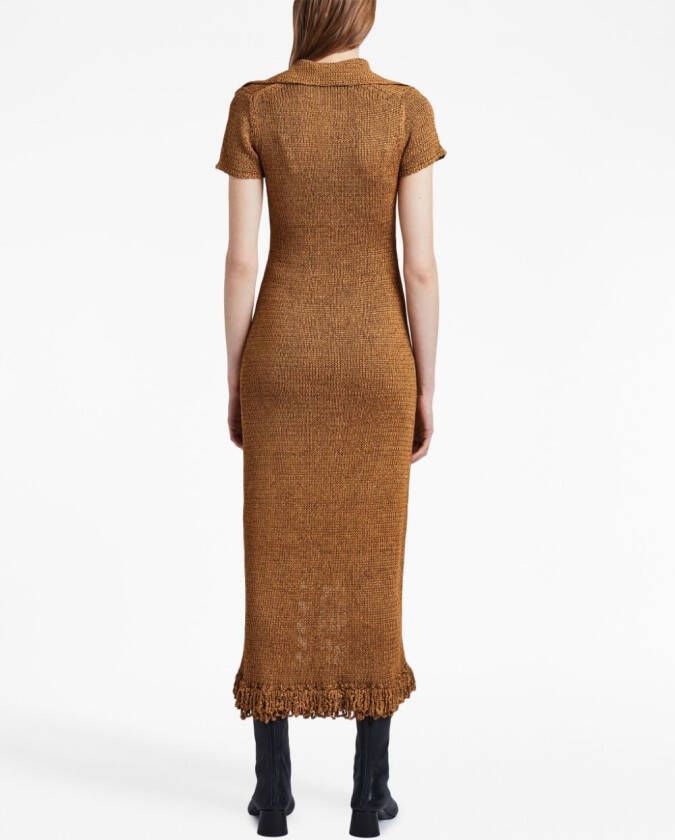 Proenza Schouler Gehaakte jurk Bruin