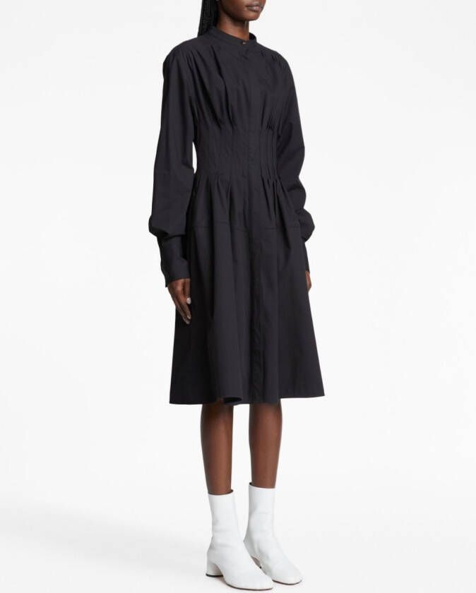 Proenza Schouler Geplooide blousejurk Zwart