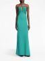 Proenza Schouler Getailleerde maxi-halterjurk Groen - Thumbnail 2