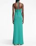 Proenza Schouler Getailleerde maxi-halterjurk Groen - Thumbnail 4