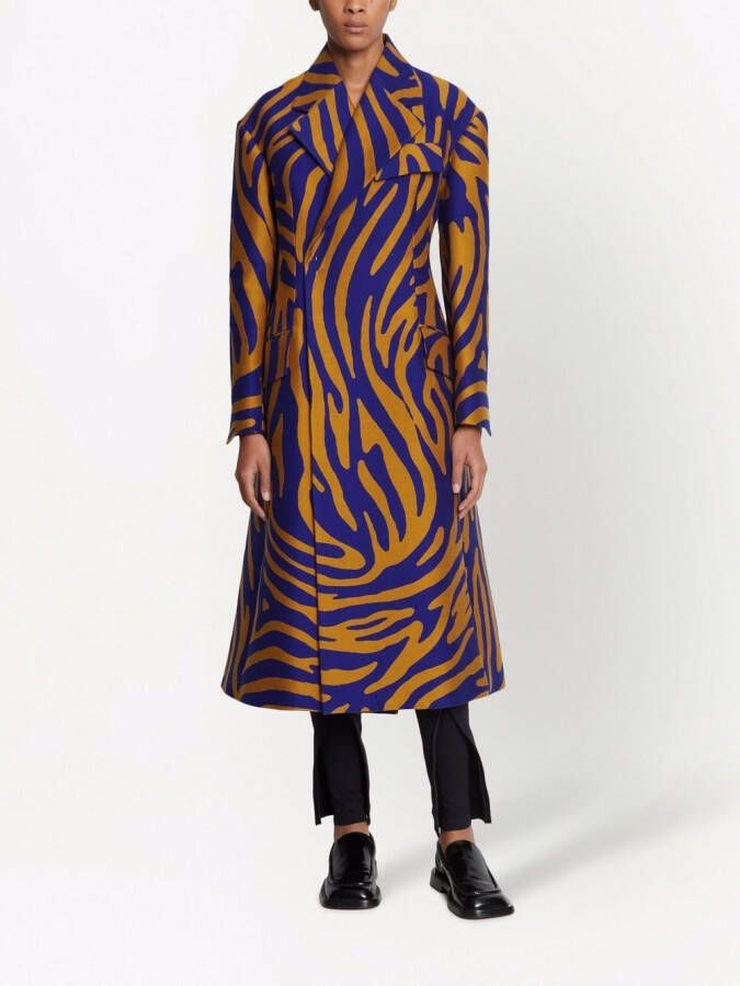 Proenza Schouler Jas met dubbele rij knopen Blauw