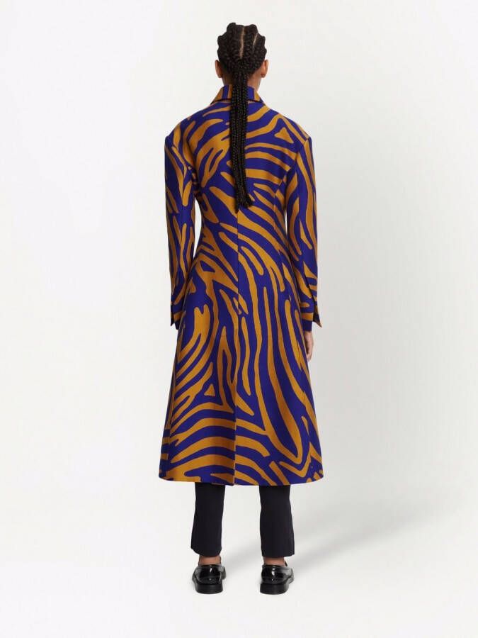 Proenza Schouler Jas met dubbele rij knopen Blauw