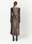 Proenza Schouler Jurk met luipaardprint Bruin - Thumbnail 4