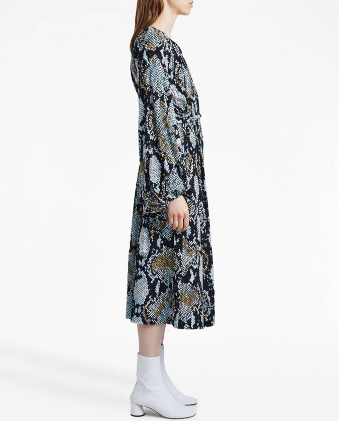 Proenza Schouler Jurk met slangenprint Zwart