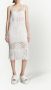 Proenza Schouler lacquered fringe-detail knitted dress Wit - Thumbnail 2