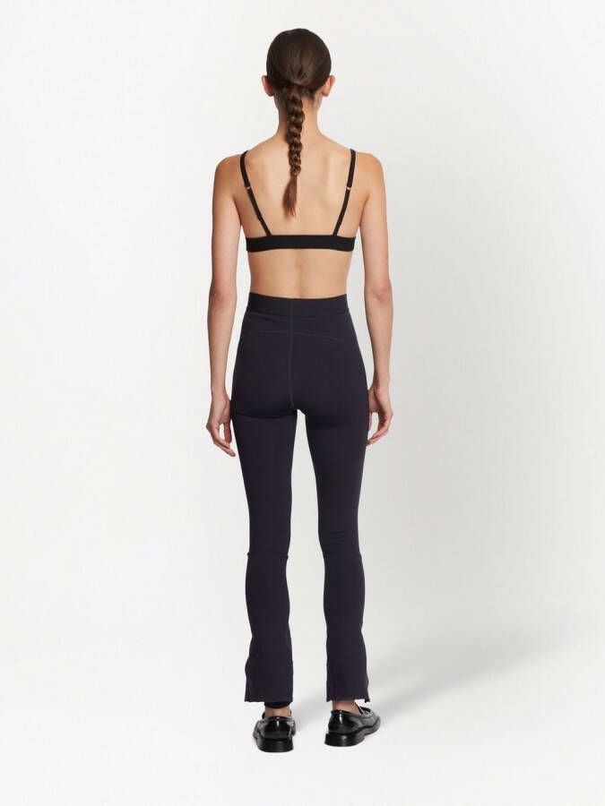 Proenza Schouler Legging met gespleten cuffs Zwart