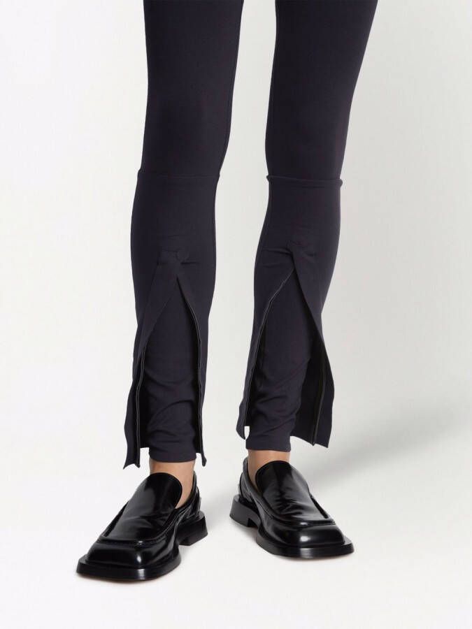Proenza Schouler Legging met gespleten cuffs Zwart