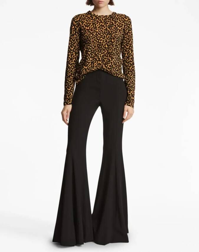 Proenza Schouler leopard-print long-sleeve T-shirt Geel