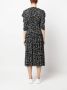 Proenza Schouler Maxi-jurk met abstract patroon Zwart - Thumbnail 4