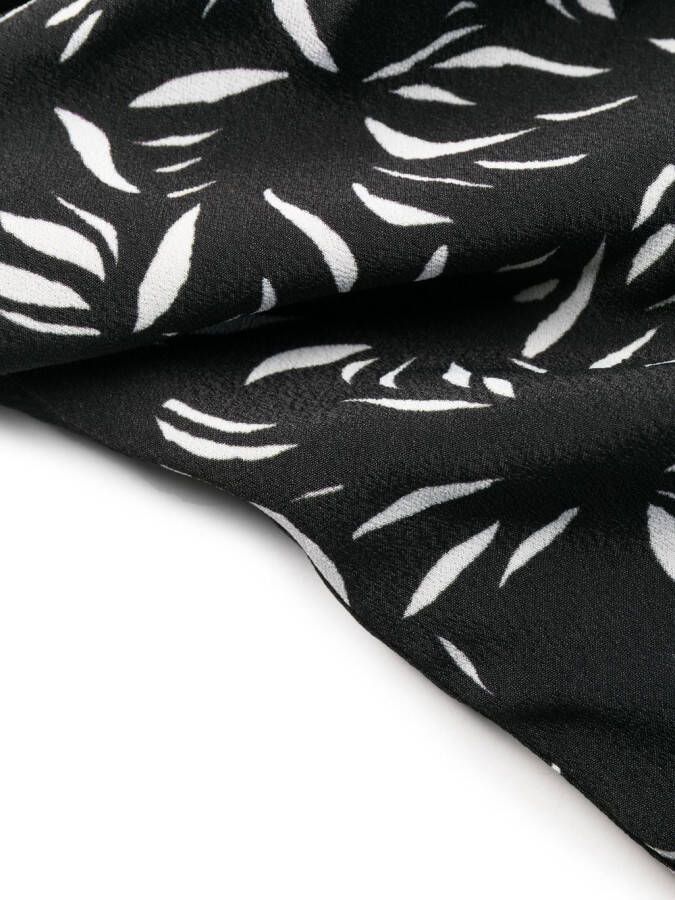 Proenza Schouler Maxi-jurk met abstract patroon Zwart