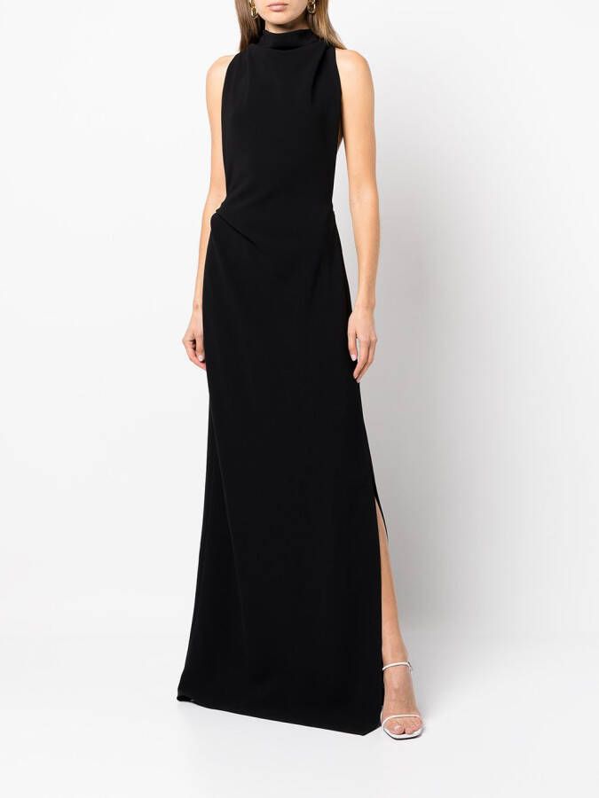 Proenza Schouler Maxi-jurk met open rug Zwart