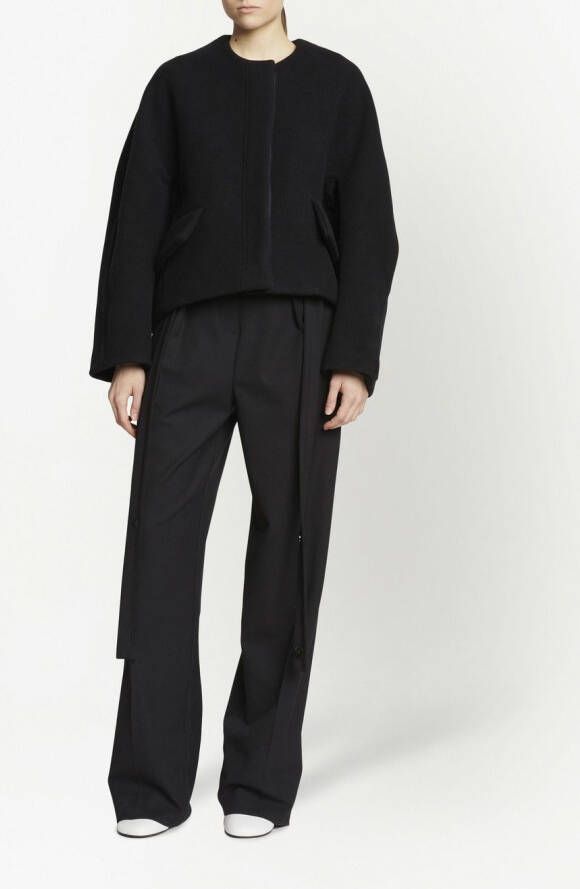 Proenza Schouler Wollen jack Zwart