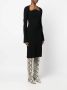 Proenza Schouler Midi-jurk met gewelfde hals Zwart - Thumbnail 3