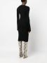 Proenza Schouler Midi-jurk met gewelfde hals Zwart - Thumbnail 4