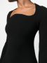 Proenza Schouler Midi-jurk met gewelfde hals Zwart - Thumbnail 5
