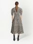Proenza Schouler Midi-jurk met zebraprint Beige - Thumbnail 4