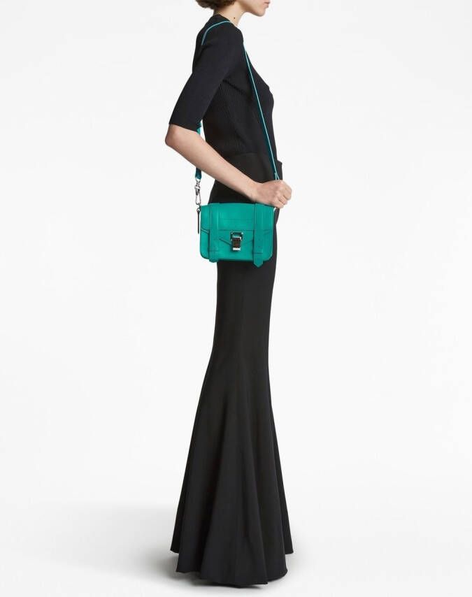 Proenza Schouler PS1 leren boekentas Blauw