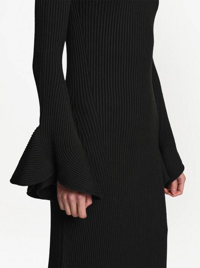 Proenza Schouler Mini-jurk met flared mouwen Zwart