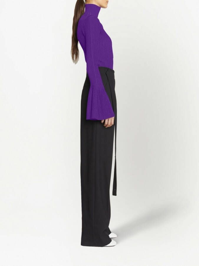 Proenza Schouler Ribgebreide top Paars