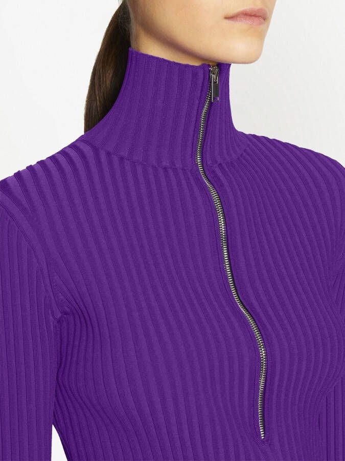 Proenza Schouler Ribgebreide top Paars