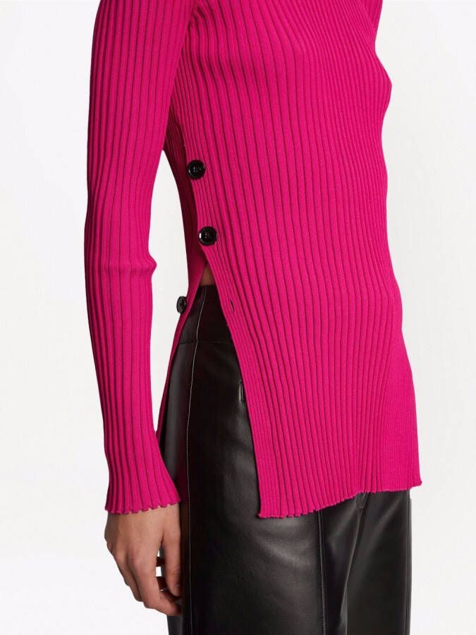 Proenza Schouler Ribgebreide trui Roze