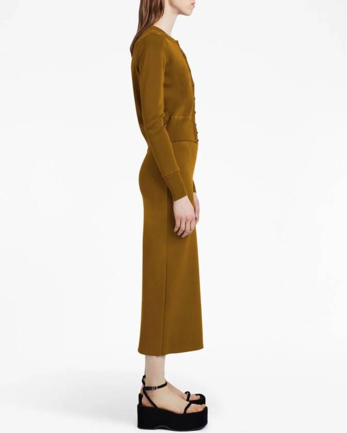 Proenza Schouler Vest met ronde hals Bruin