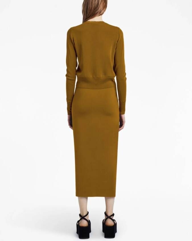 Proenza Schouler Vest met ronde hals Bruin