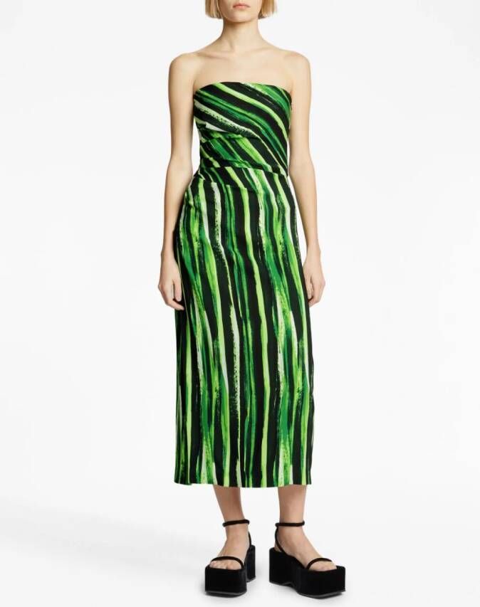 Proenza Schouler Strapless jurk Groen