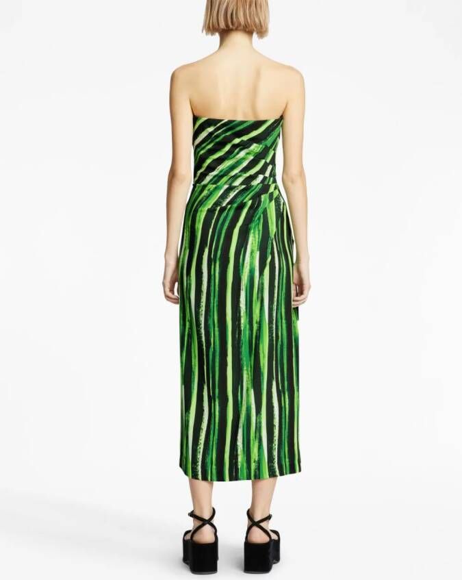 Proenza Schouler Strapless jurk Groen